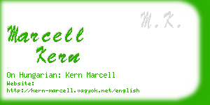 marcell kern business card